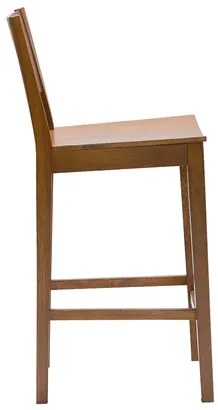 Sgabello da bar legno scuro noce H65 cm MELVIL