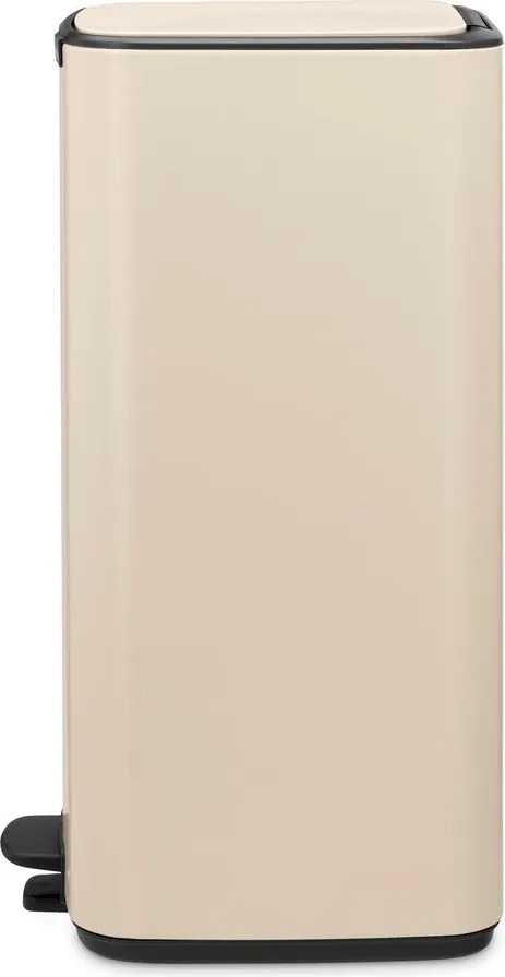 Cestino per la spazzatura beige in acciaio con pedale 30 l Bo – Brabantia