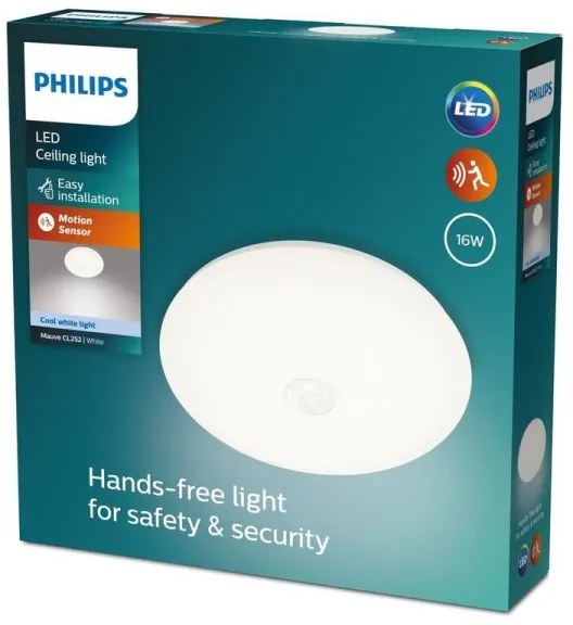 Philips - Plafoniera LED con sensore MAUVE LED/16W/230V 4000K