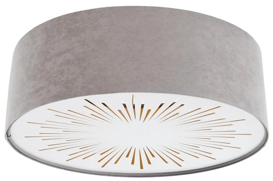 Plafoniera RAYS 2xE27/60W/230V diametro 40 cm grigio