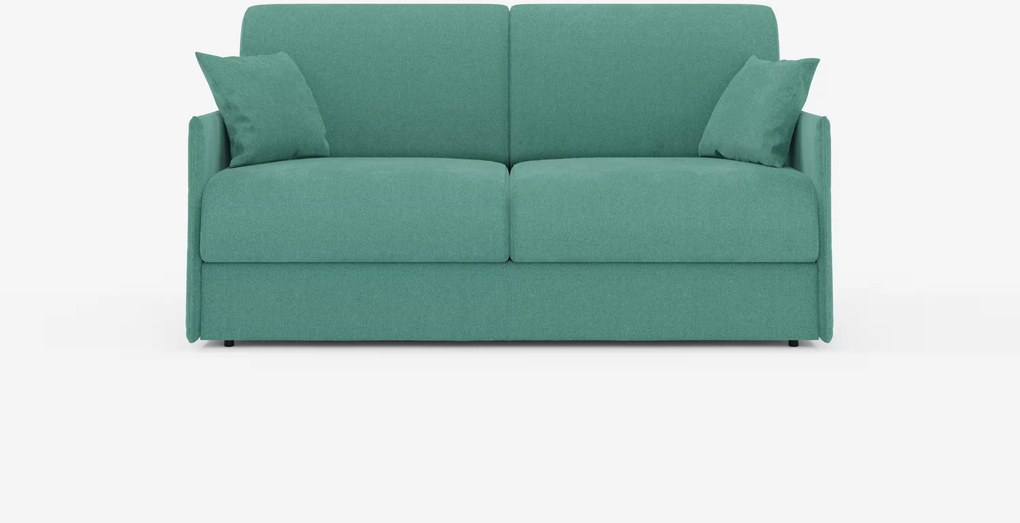 Evans divano letto matrimoniale sfoderabile - design compatto e vano porta guanciali in tessuto smacchiabile T23