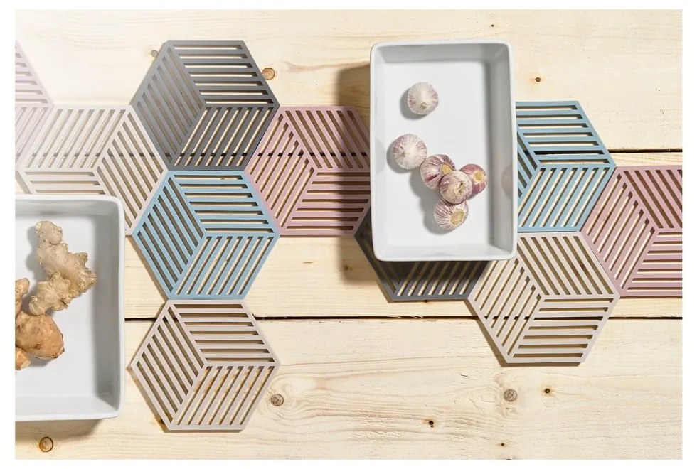 Tappetino per pentole calde, grigio Hexagon - Zone