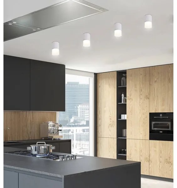 Faretto TUBA 1xGU10/15W/230V grigio/bianco