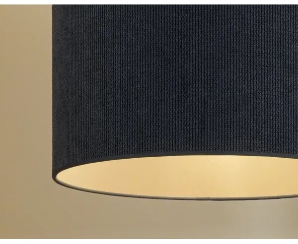 Duolla - Lampadario a sospensione con filo CORDUROY 1xE27/15W/230V diametro 40 cm blu scuro
