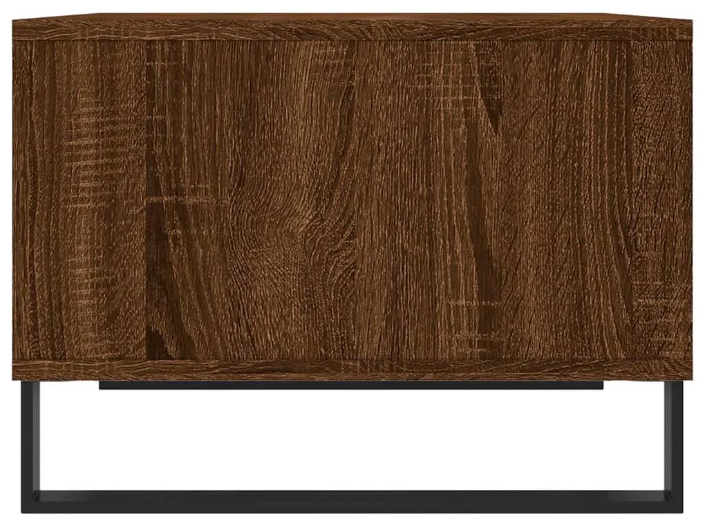 Tavolino da salotto rovere marrone 60x50x36,5 cm in multistrato