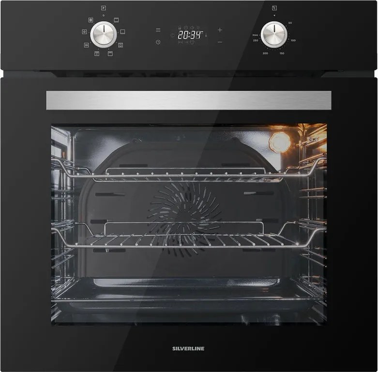 Forno da incasso elettrico multifunzione ventilato  SILVERLINE BO6504B01 pulizia vapore