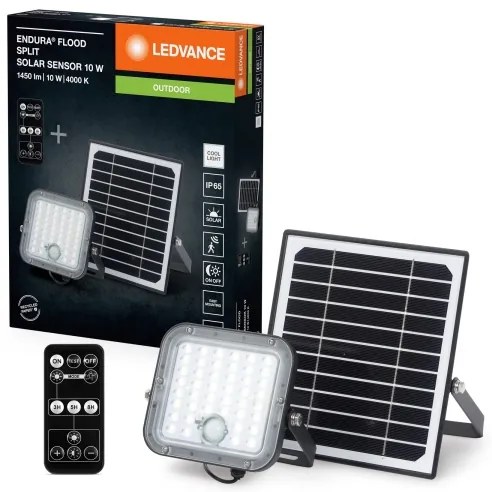 Ledvance - Riflettore LED solare con sensore FLOOD SPLIT LED/10W/3,2V IP65 + +TC
