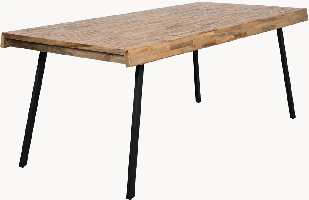 Tavolo con piano in legno di teak Suri, varie misure