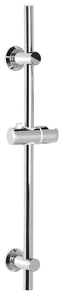 Aqualine - Asta da doccia con supporto scorrevole cromo lucido
