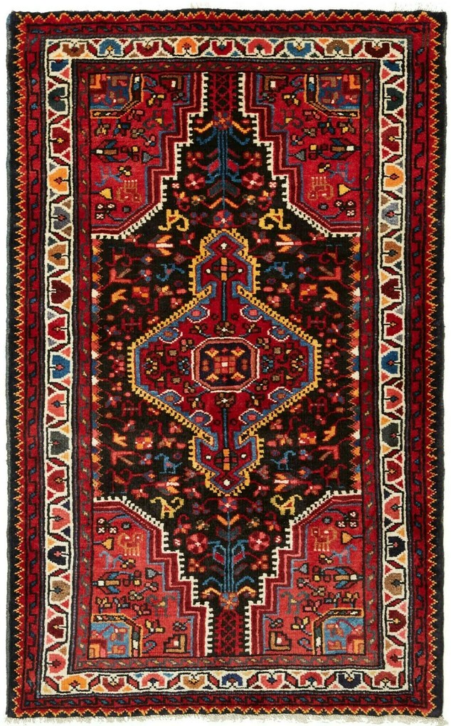 Hamedan Tappeto 80 x 130 (Iran) Annodato A Mano