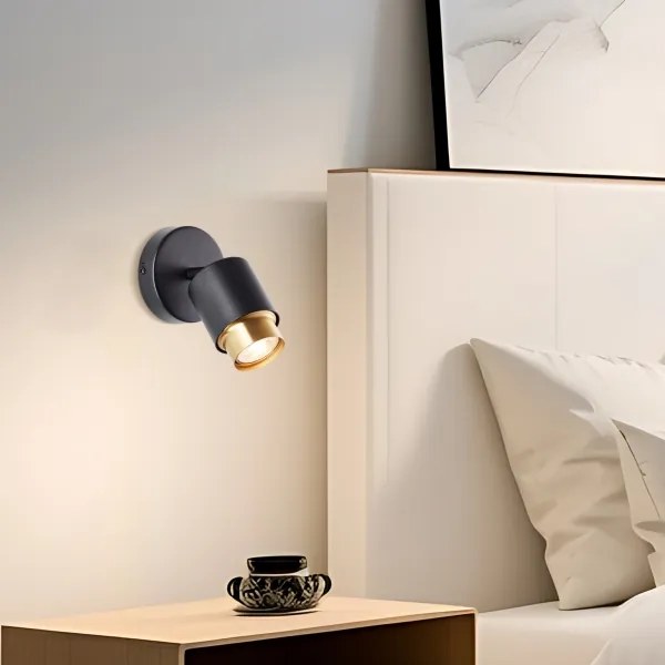 Brilliant - Faretto da parete LED COVELO 1xGU10/5W/230V nero/oro