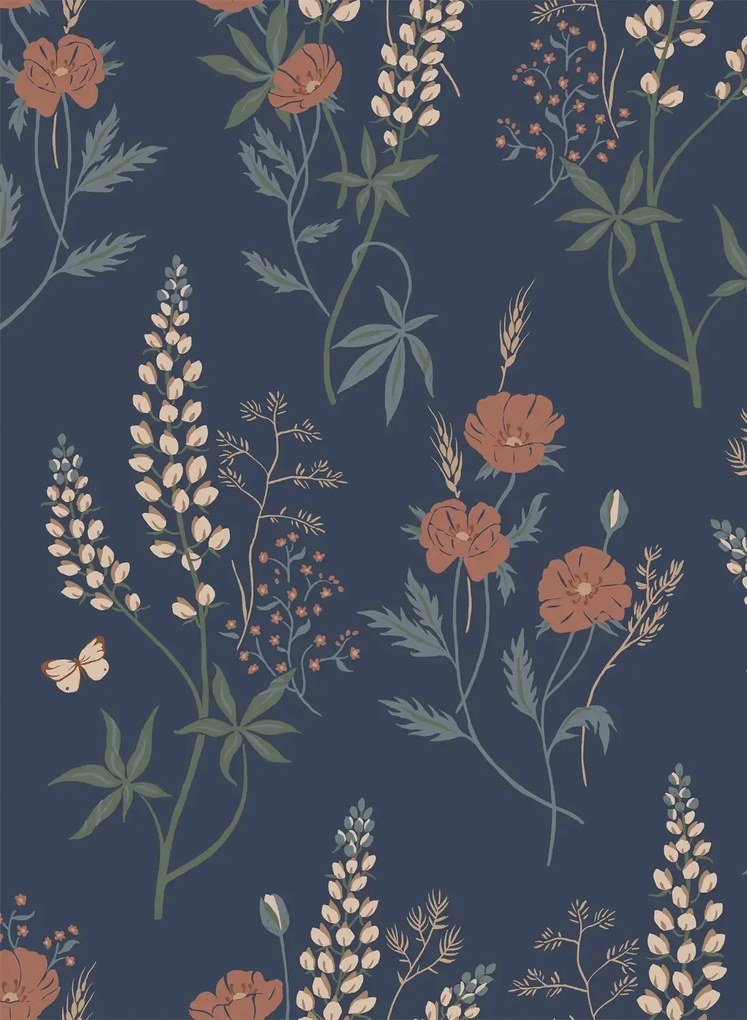 Sandberg Carta da parati Emma - Classic Blue