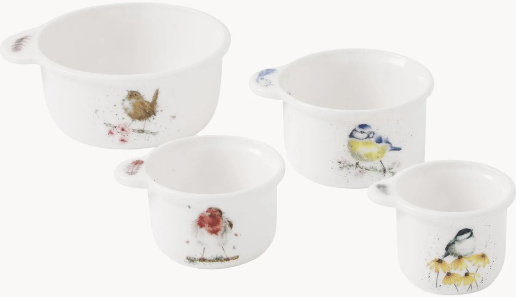 Set di 4 misurini in Fine Bone China Wrendale Designs