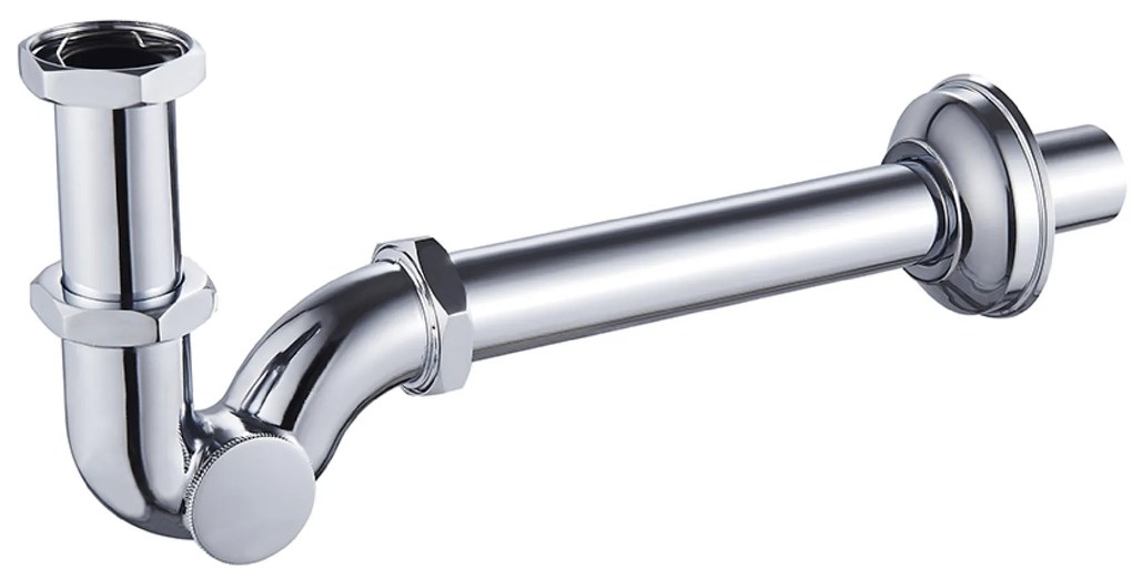 Sifone Ispezionabile Per Bidet Con Attacco Universale Feridras "Hidra" Cromo Lucido