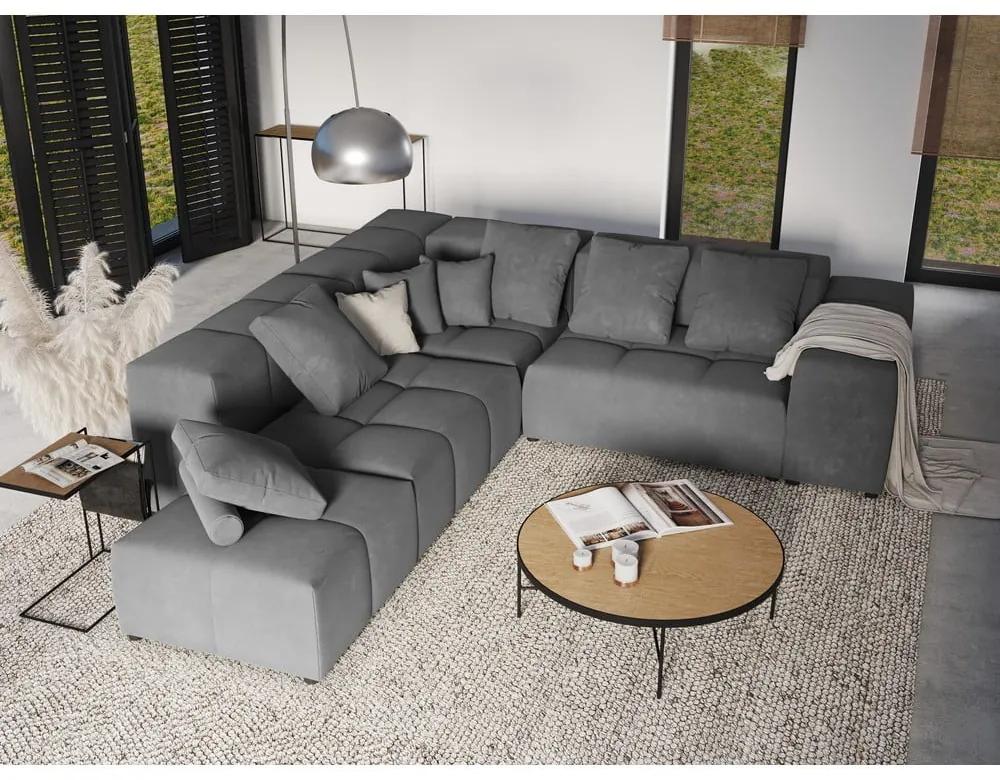 Modulo divano in velluto grigio Rome Velvet - Cosmopolitan Design