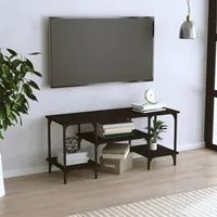 Mobile Porta TV Nero 102x35x45,5 cm in Legno Multistrato 826330