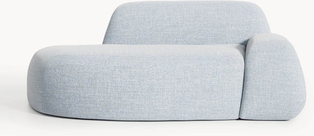 Divano 2 posti in bouclé con chaise longue Wolke