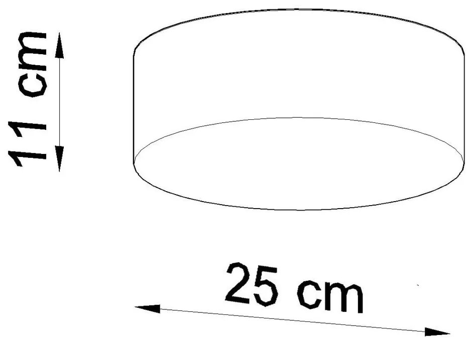 Apparecchio da soffitto nero Atis - Sollux