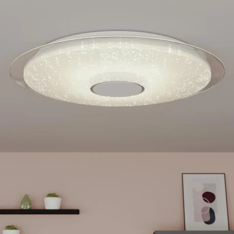Plafoniera LED moderno Vizzini Star, bianco Ø 76 cm dimmerabile, 3100 lumen INSPIRE