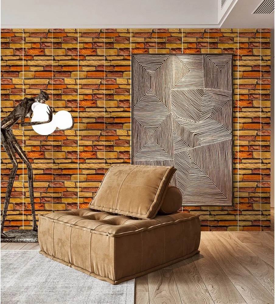 Set di pannelli adesivi per muro 6 pz 30x60 cm Brick Wall – SP TREND