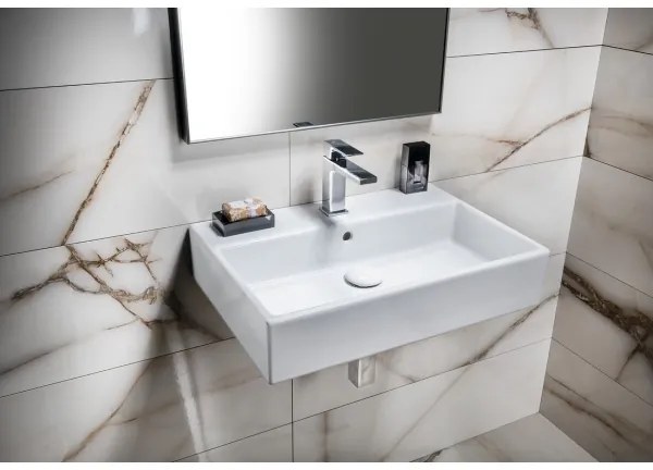 Isvea - Lavabo da appoggio PURITY 60x42 cm ceramica/bianco