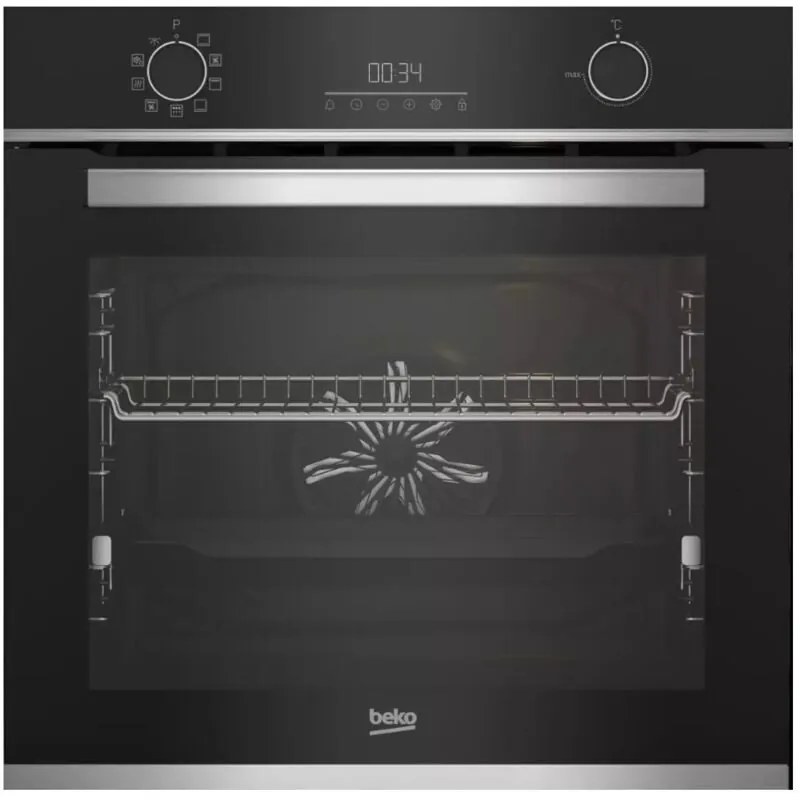 Forno multifunzione da incasso 72L 60cm con pulizia pirolitica, acciaio inox - BBIMM13300XPSE-1 - beko