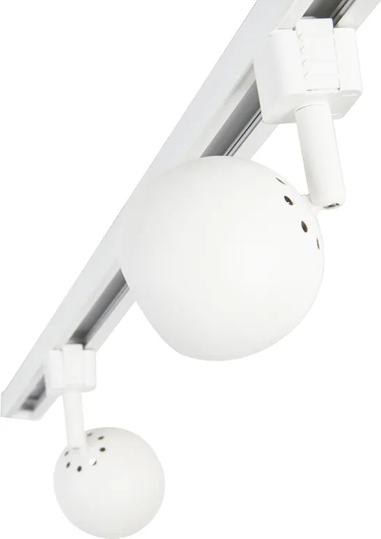 Sistema di illuminazione a binario moderno Smart bianco monofase incl. 3 Wifi GU10 - Gissi