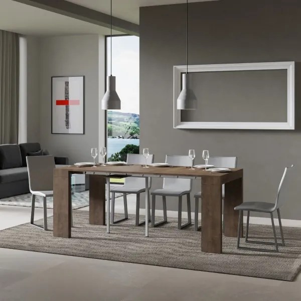 Consolle allungabile ROXELL Noce 90x40/196 cm