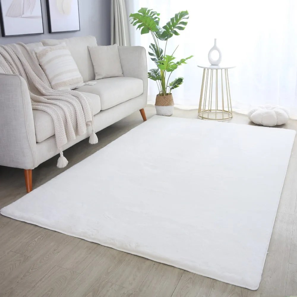 Tappeto lavabile crema 60x110 cm Pouffy - Ayyildiz Carpets