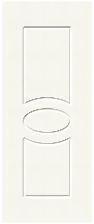 Pannello per porta d'ingresso P120 pellicolato pvc bianco L 92  x H 210.5 cm, Sp 6 mm apertura reversibile