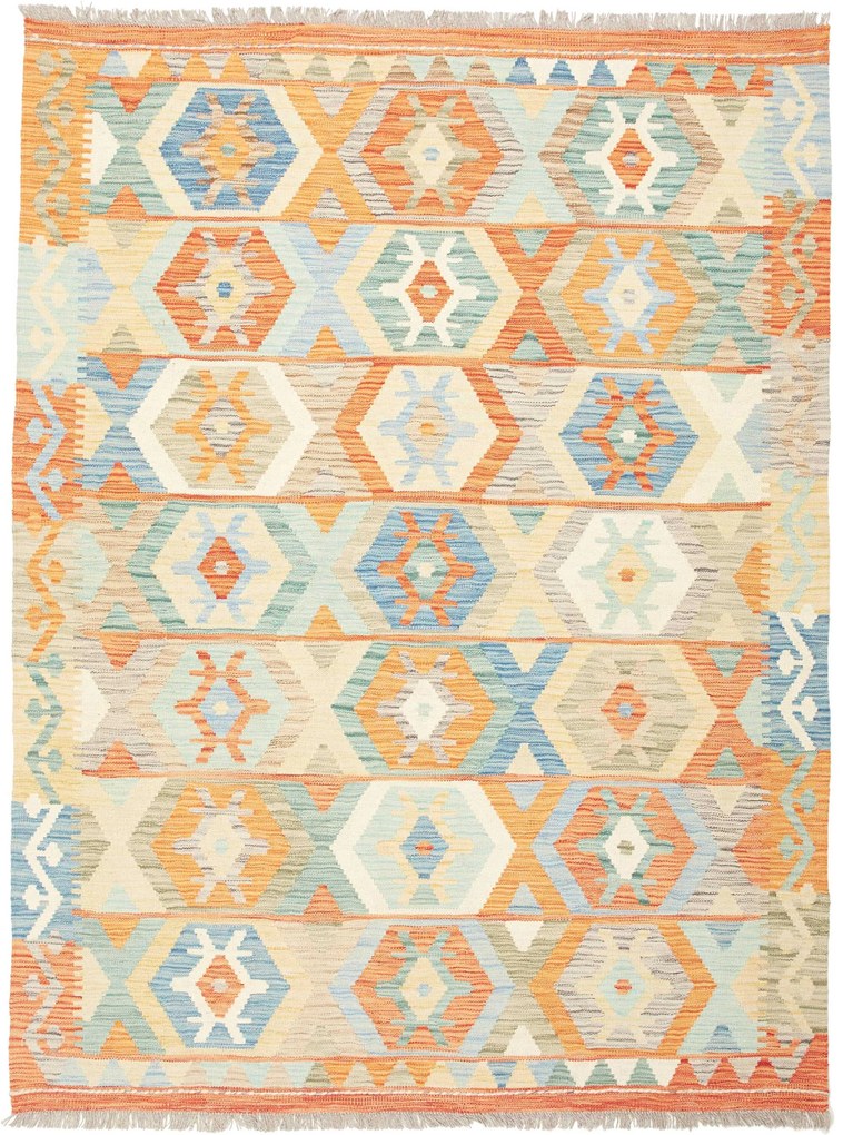 Kilim Tappeto 200x150 (Afghanistan) Tessuto A Mano