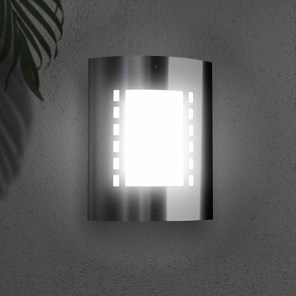 Applique Inox E27 da parete IP54 per esterni - serie METRO