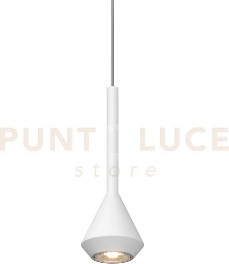 1202 sospensione 1 luce attacco gu10 colore bianco con cavo cm 250 ...