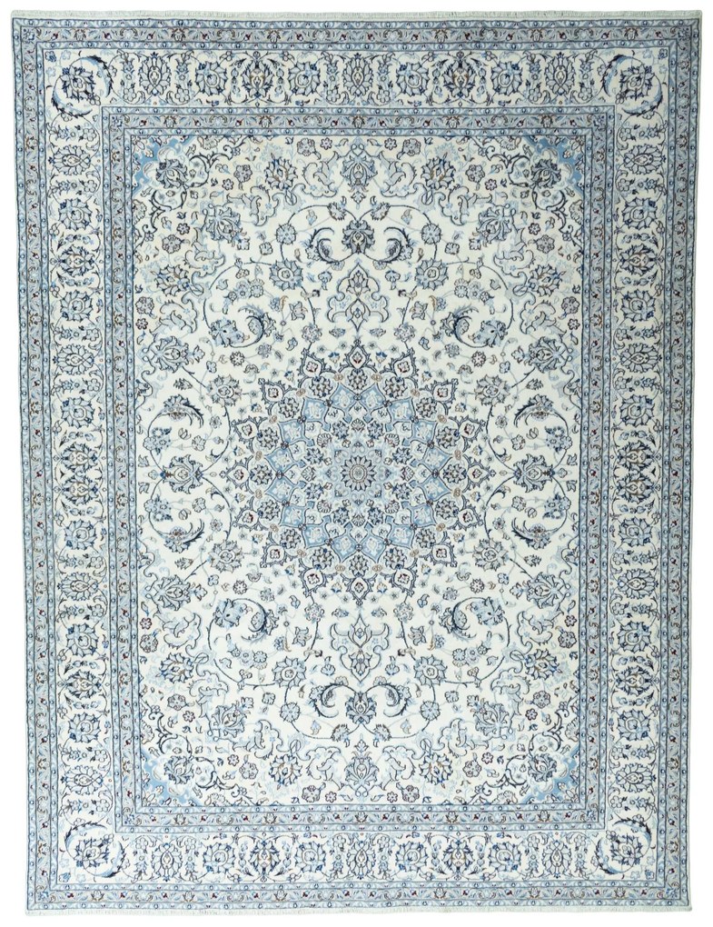 Nain Tappeto 290x390 Beige (Iran) Annodato A Mano