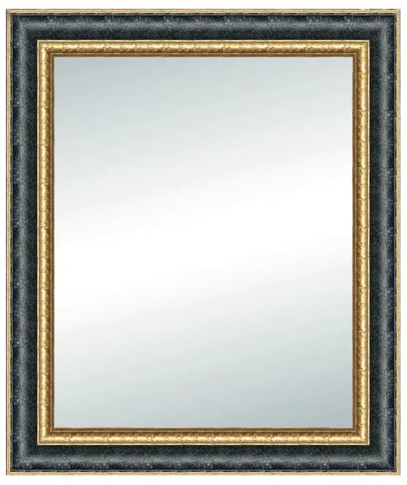 Specchio rettangolare in legno nero 72 x 92 cm