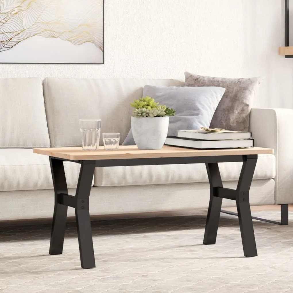 Telaio gambe a y per tavolino da salotto 80x40x43 cm in ghisa