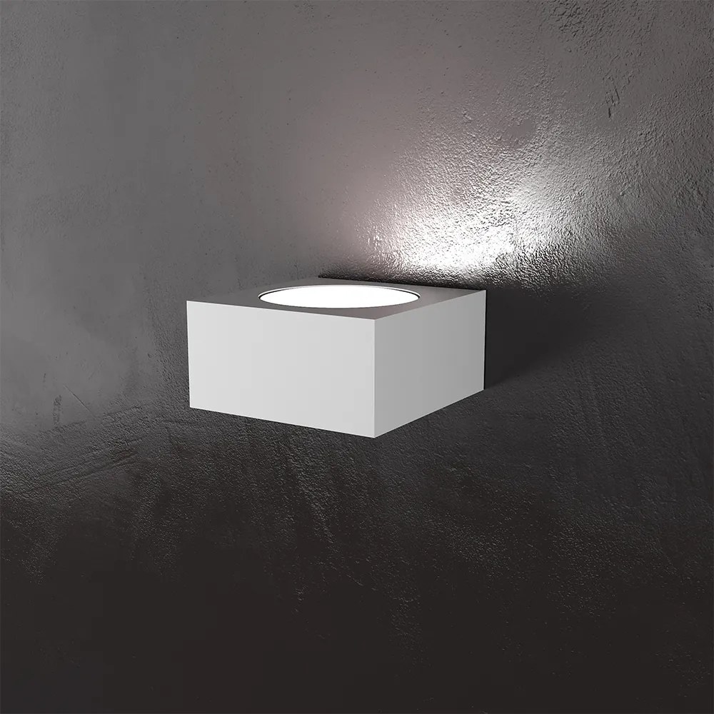 Applique Moderna Eccentric Metallo Bianco 1 Luce Gx53 Monoemissione