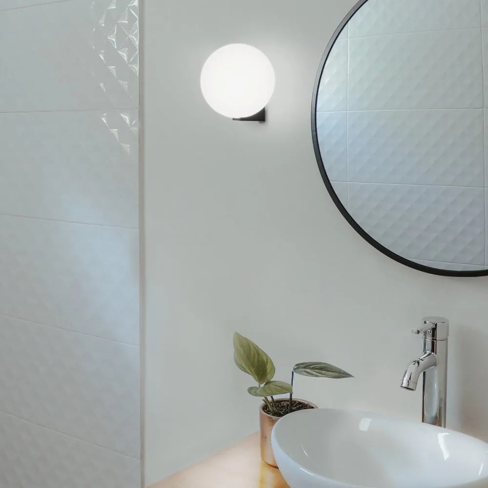 Lampada da parete nera , ø 15 cm Obi - SULION