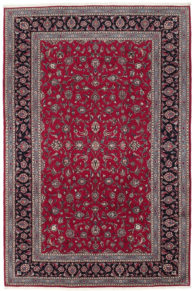 Kashan Tappeto 200x300 (Iran) Annodato A Mano
