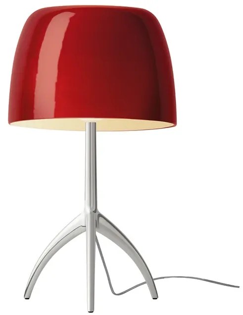 Lumiere Grande Lampada da Tavolo G9 Alu/Ciliegio - Foscarini