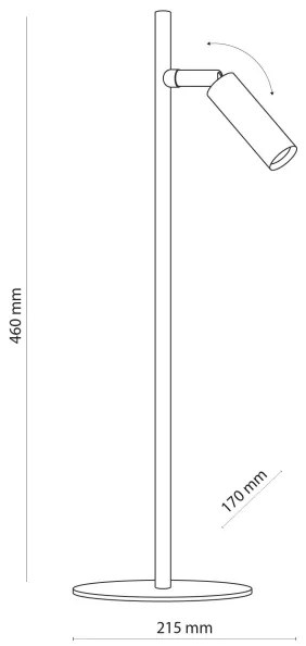 LED Lampada da tavolo LAGOS 1xG9/6W/230V 4000K nero/oro