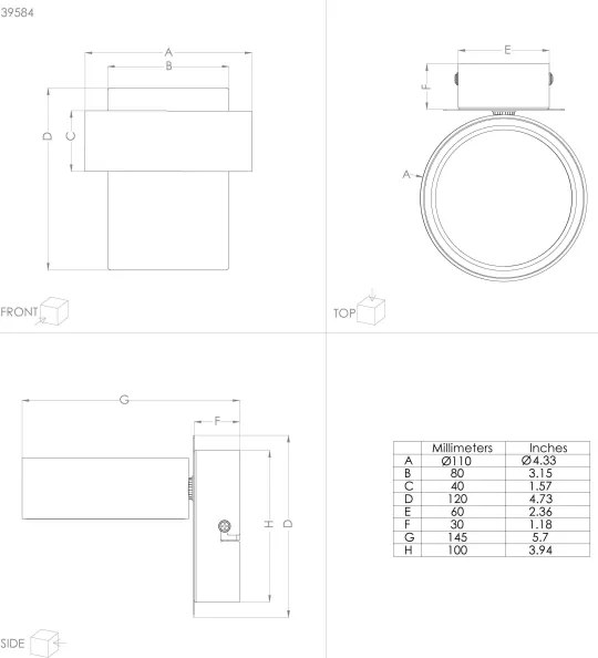 Eglo 39584 - Faretto LED ALBARIZA LED/4,6W/230V