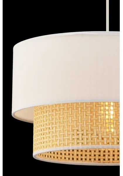 Lampadario a sospensione su cavo ECHO 1xE27/60W/230V crema/beige
