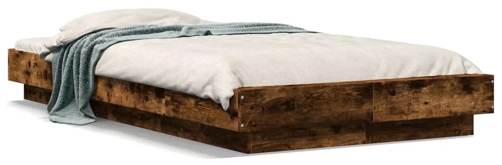 Giroletto Luci Led Rovere Fumo 90x190 Cm İn Legno Multistrato /