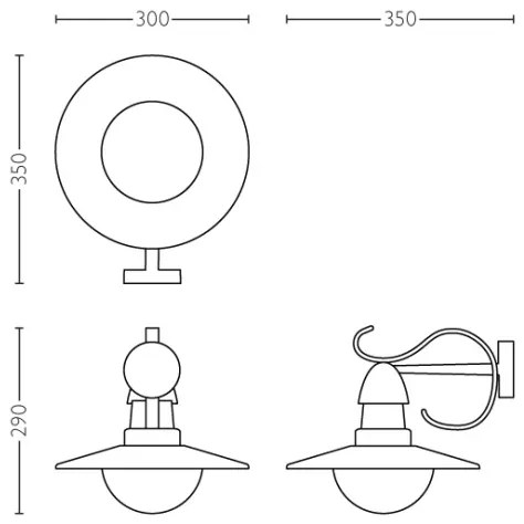 Philips 01816/30/PN - Lampada da esterno MYGARDEN TOPIARY 1xE27/60W/230V