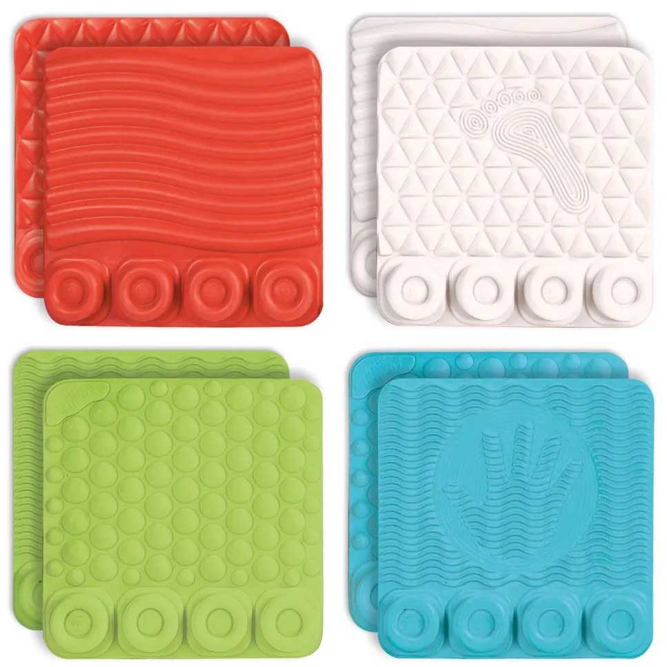 Clemmy baby - tappetini sensoriali con mattoncini