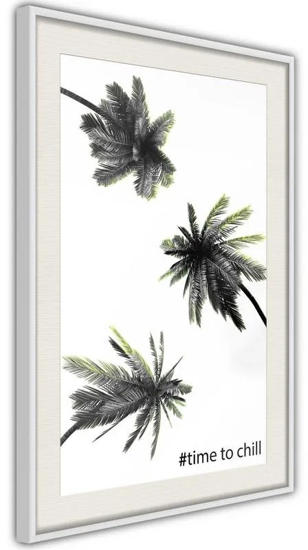 Poster  Holidays in the South  Cornice Quadri Cornice nera con pass-partout, Larghezza x Altezza Home decor 20x30