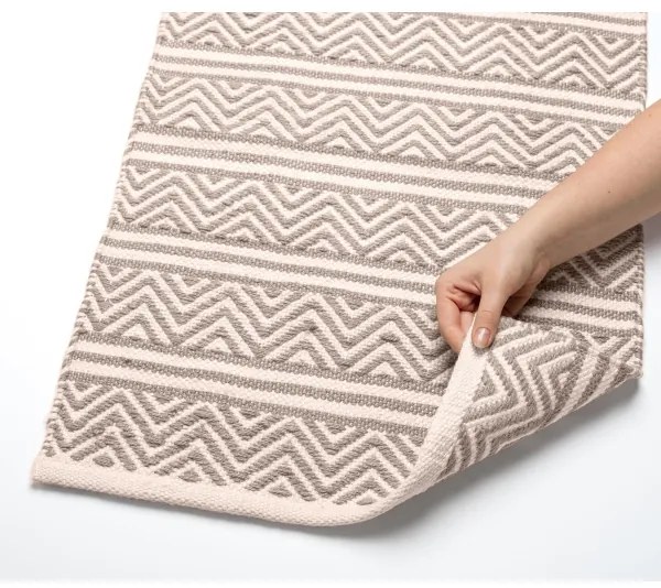 WENKO 24868100 - Tappetino da bagno SHAKI 50x80 cm beige/bianco