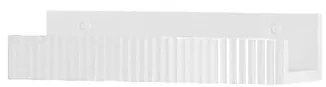 Mensola per bagno Niwa L 40 cm laccato opaco bianco con vetro bianco