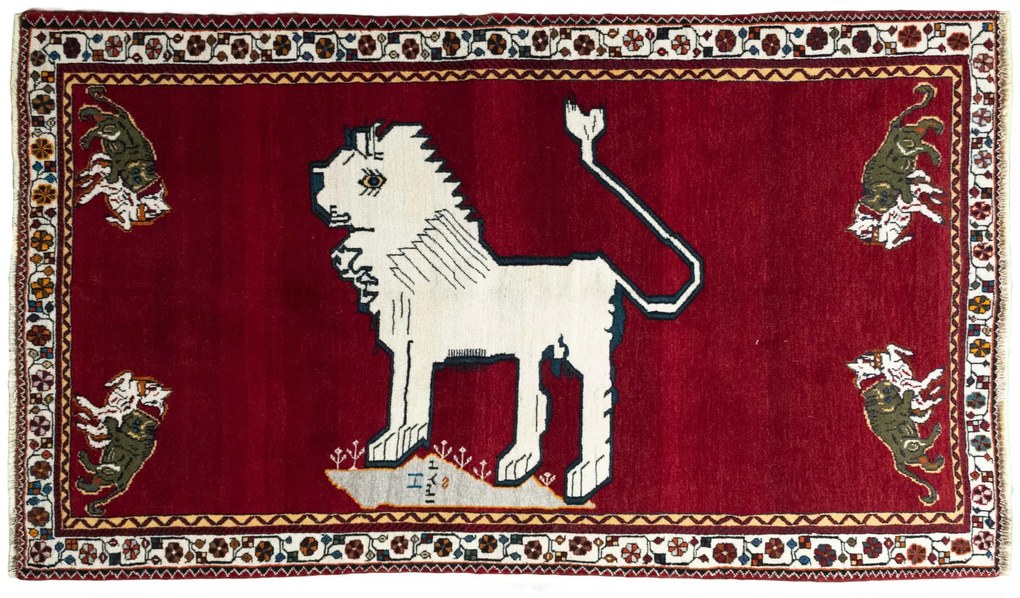 Shiraz Tappeto persiano 210x120 Rosso (Iran) Annodato A Mano